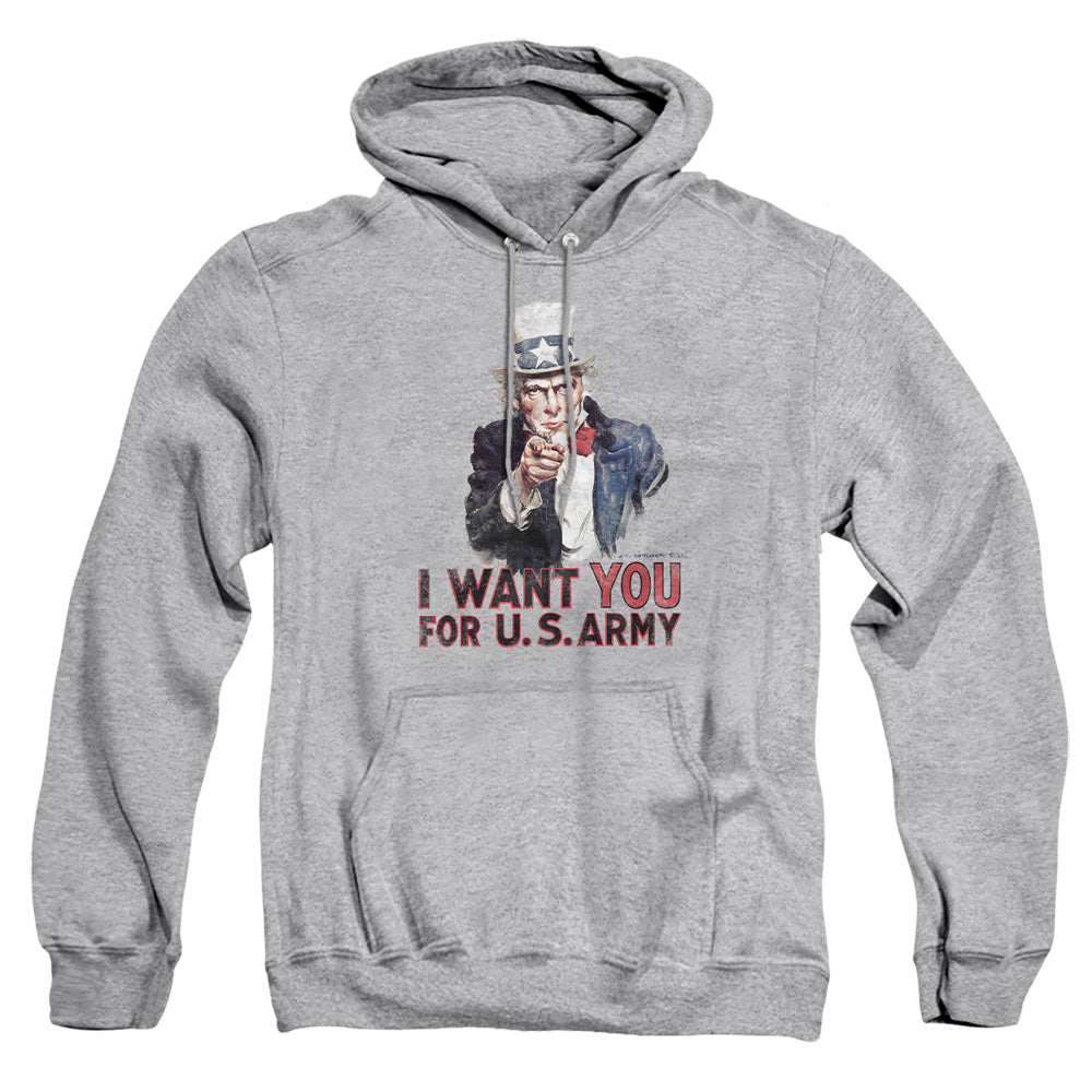 Army I Want You Mens Hoodie Athletic Heather
