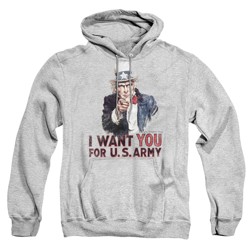 Army I Want You Mens Hoodie Athletic Heather
