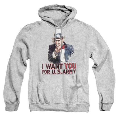 Army I Want You Mens Hoodie Athletic Heather