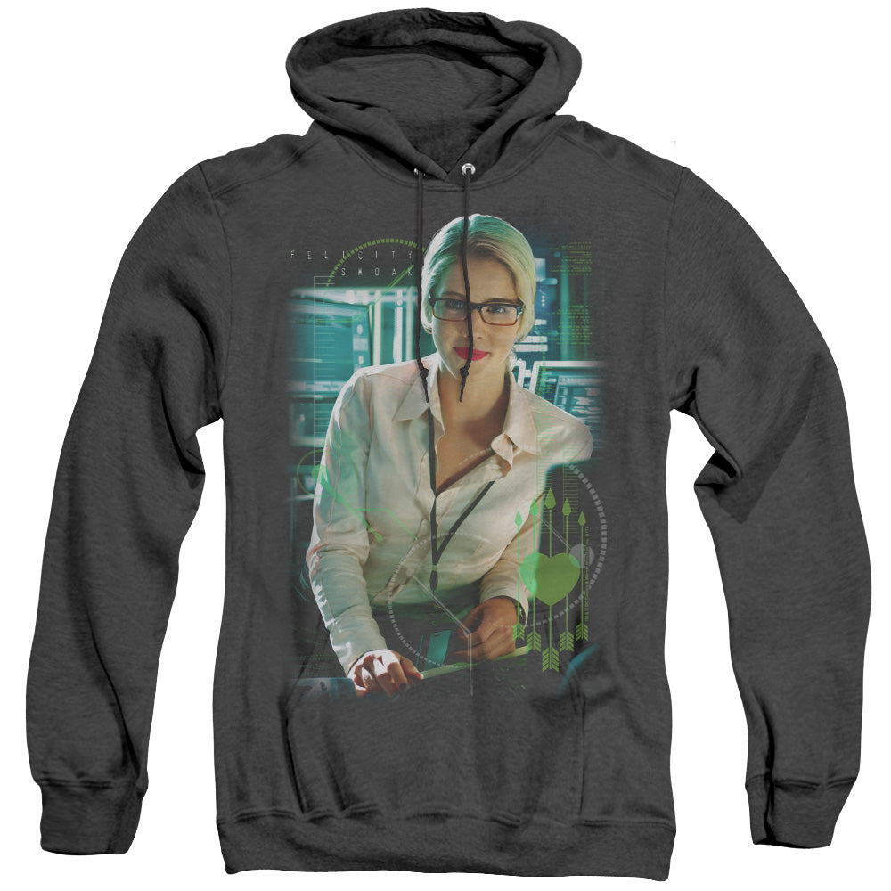 Arrow Felicity Smoak Heather Mens Hoodie Black