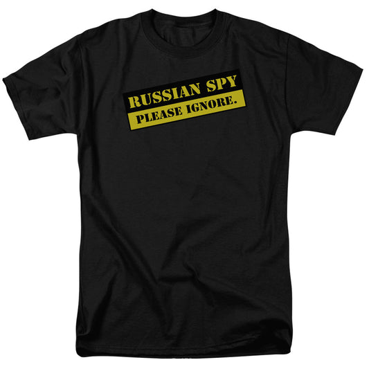 Russian Spy Mens T Shirt Black