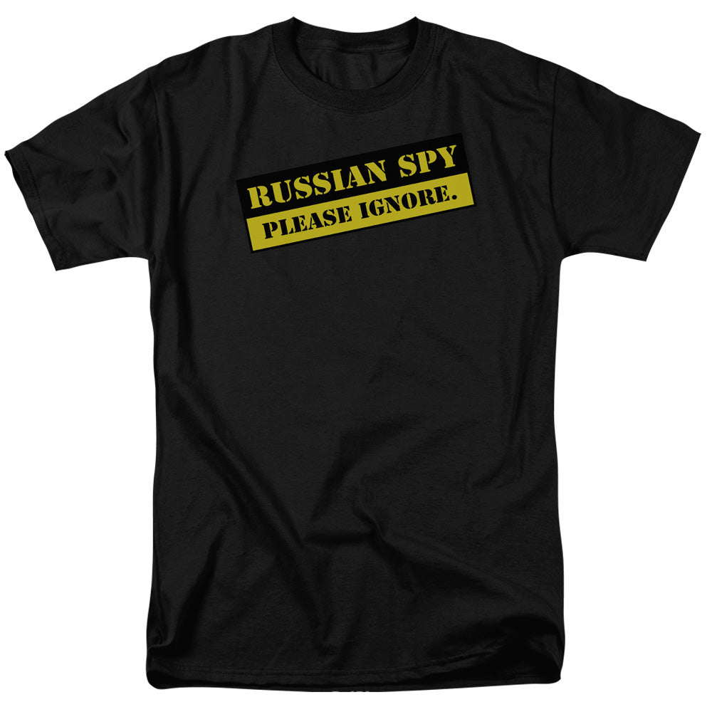 Russian Spy Mens T Shirt Black