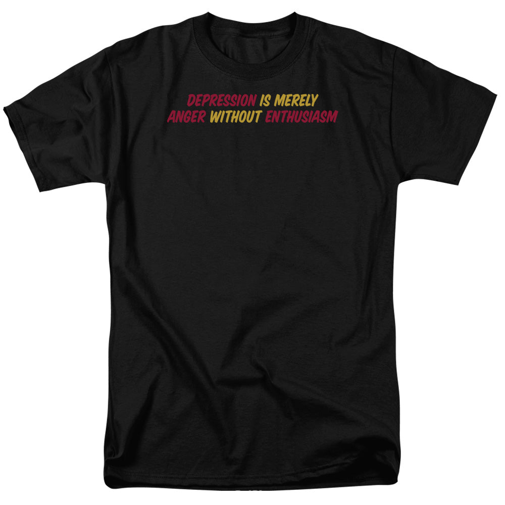 Aner Without Enthusiasm Mens T Shirt Black