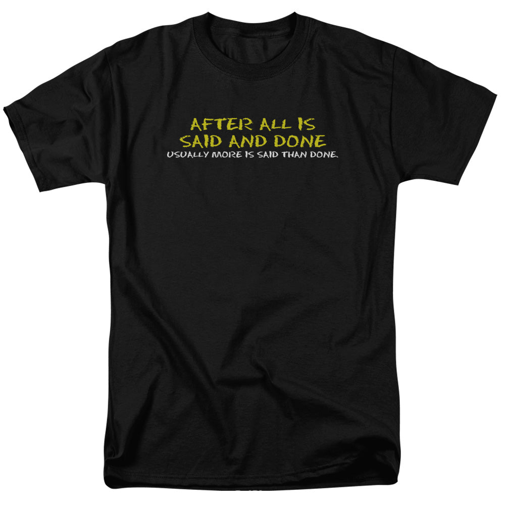 Said And Done Mens T Shirt Black