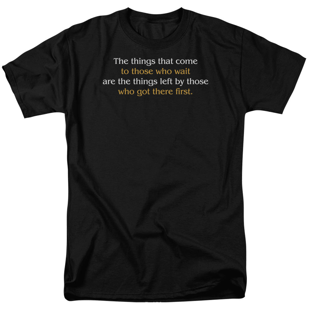 Got Here First Mens T Shirt Black