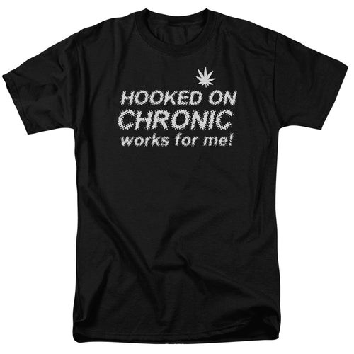 Hooked On Chronic Mens T Shirt Black
