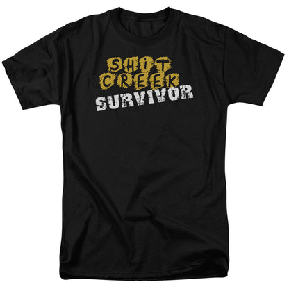 Shit Creek Survivor Mens T Shirt Black