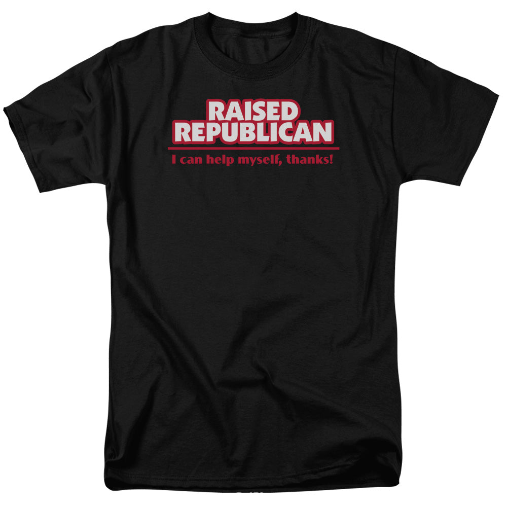 Raised Republican Mens T Shirt Black