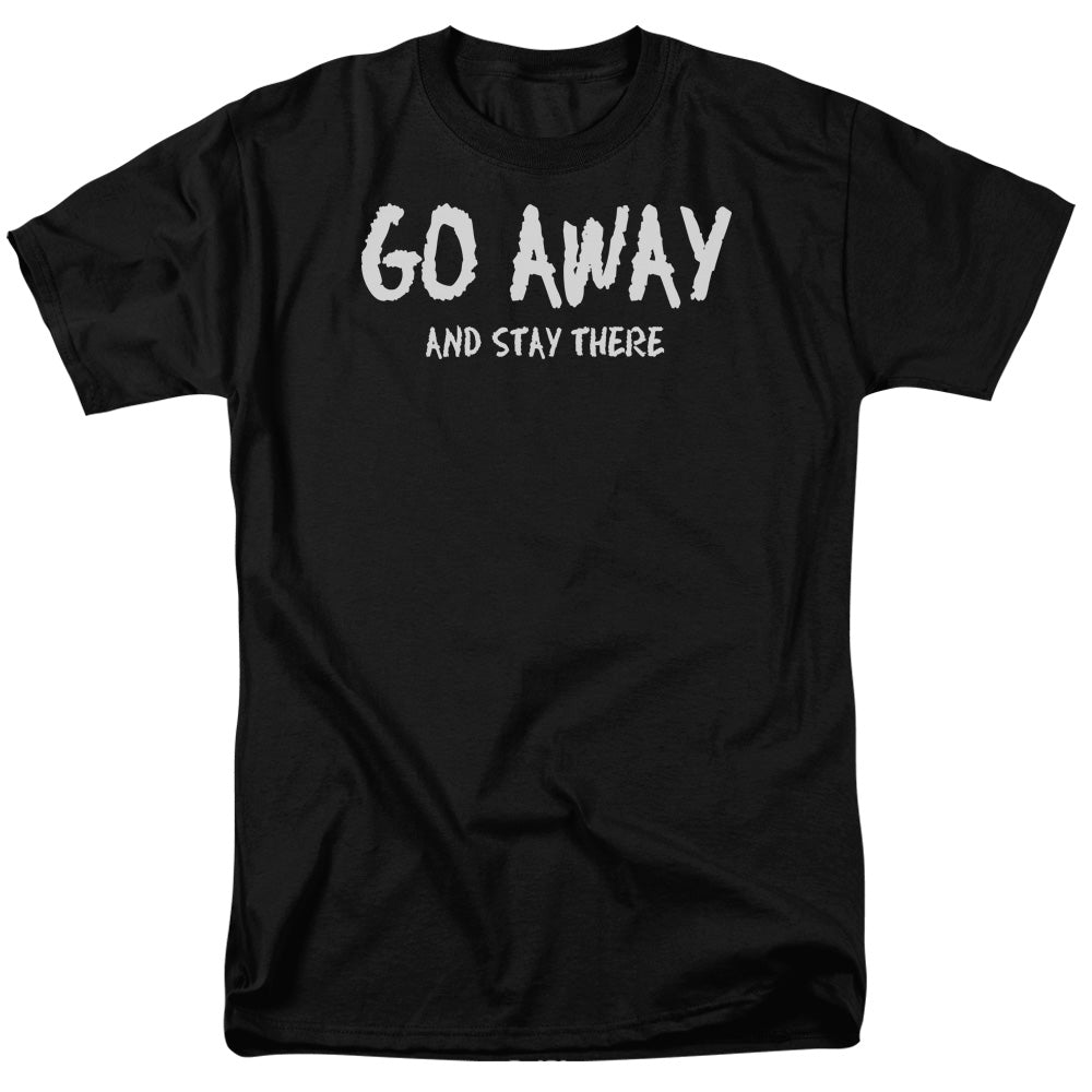 Go Away Mens T Shirt Black