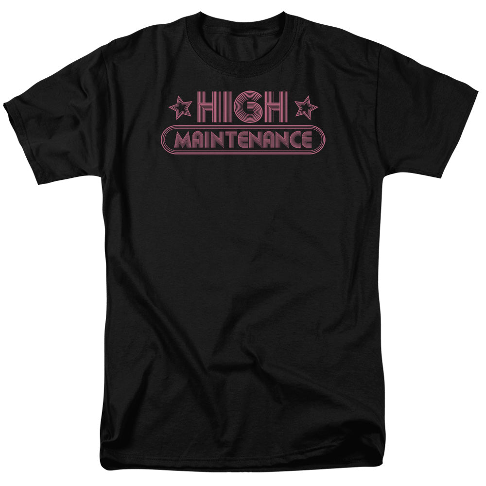 High Maintenance Mens T Shirt Black