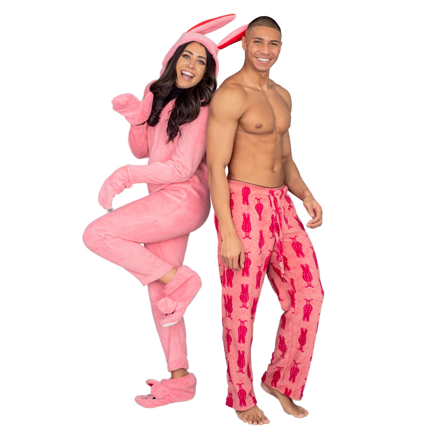 A Christmas Story Bunny Union Suit Pajama Costume Pink