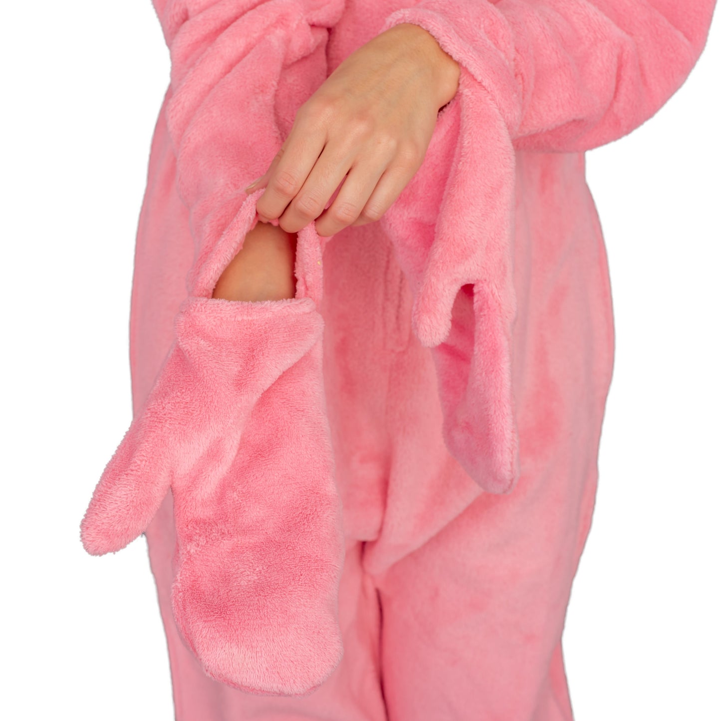 A Christmas Story Bunny Union Suit Pajama Costume Pink
