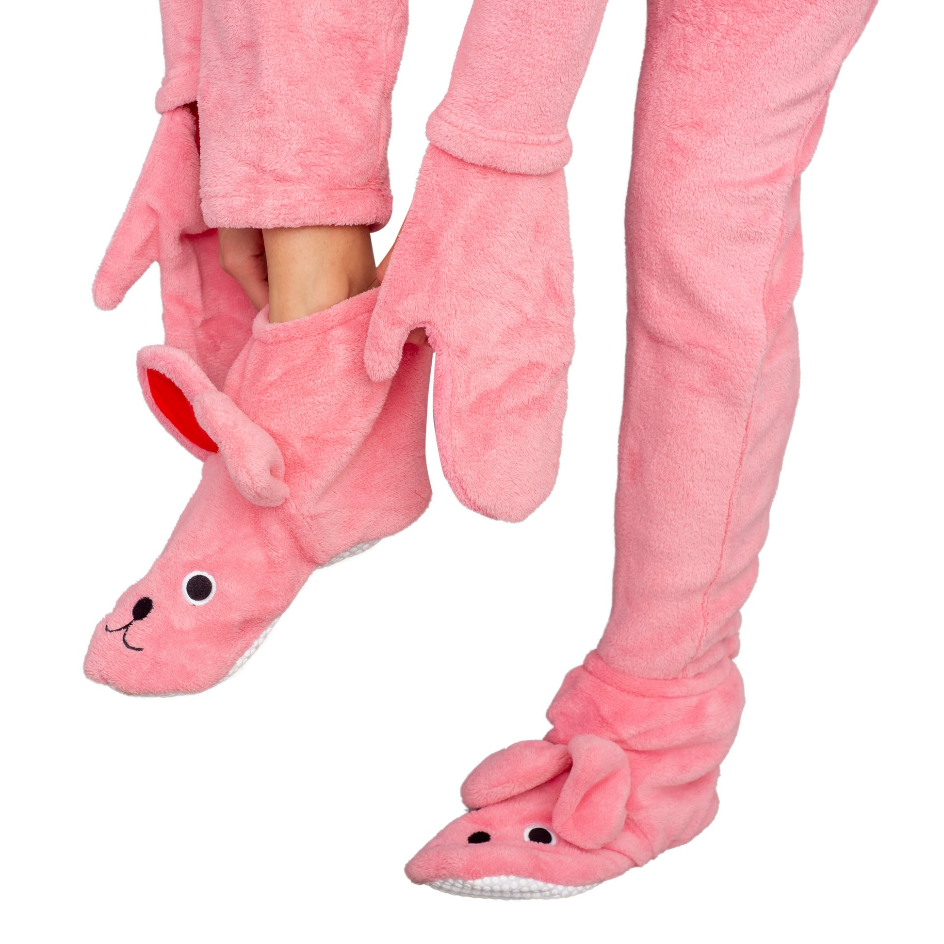 A Christmas Story Bunny Union Suit Pajama Costume Pink