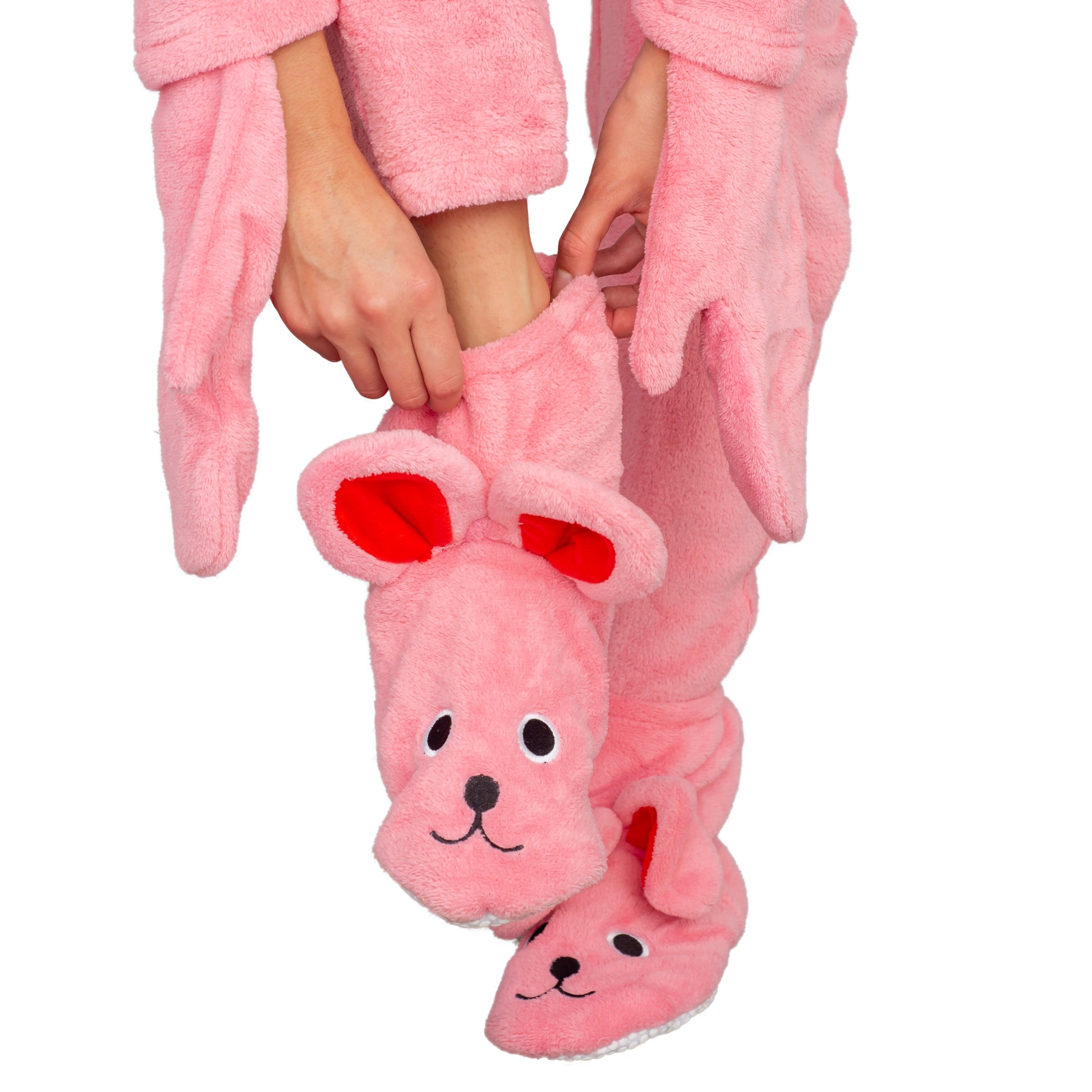 A Christmas Story Bunny Union Suit Pajama Costume Pink