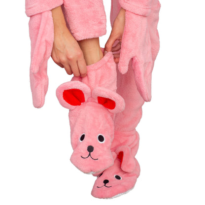 A Christmas Story Bunny Union Suit Pajama Costume Pink