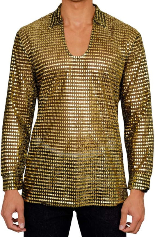 1970s Disco Adult Unisex Halloween Cosplay Costume Shirt