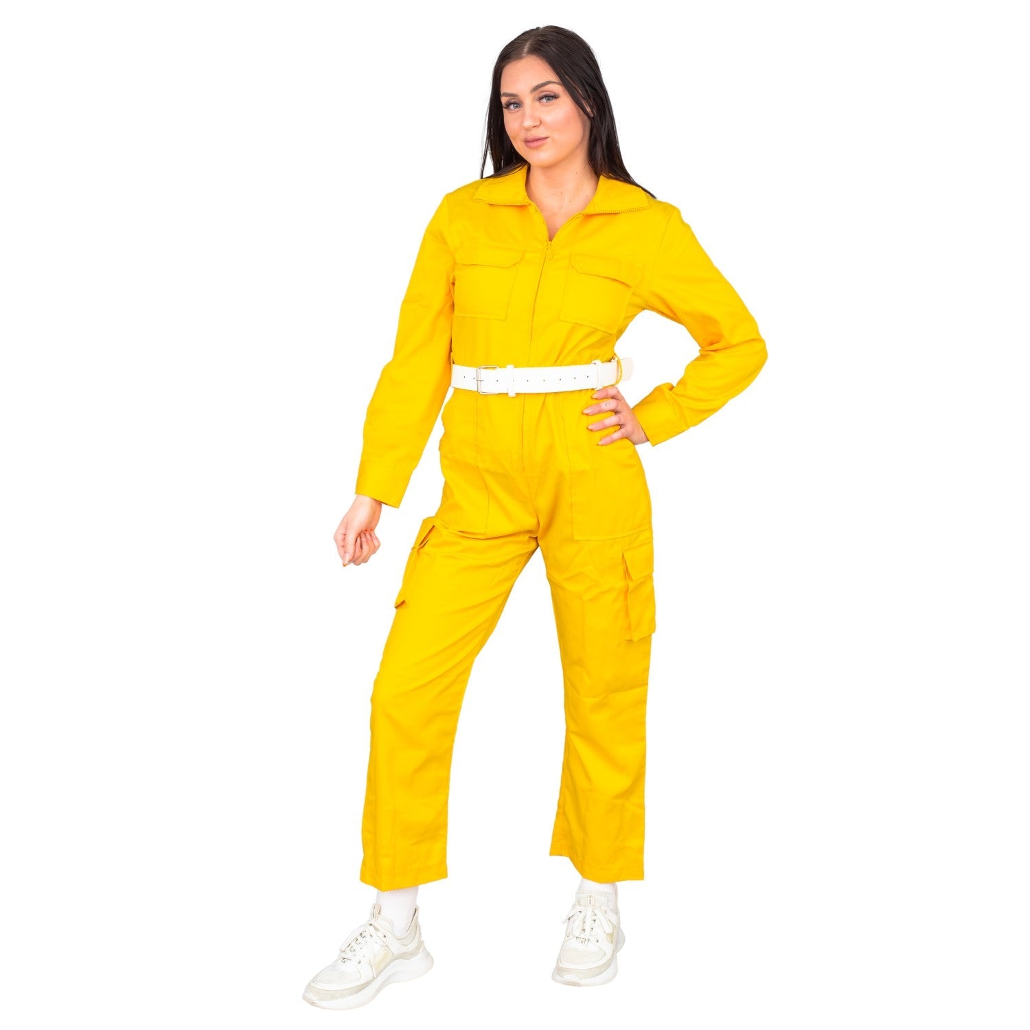 April O' Neil Yellow Ladies Costume Jumpsuit Yellow