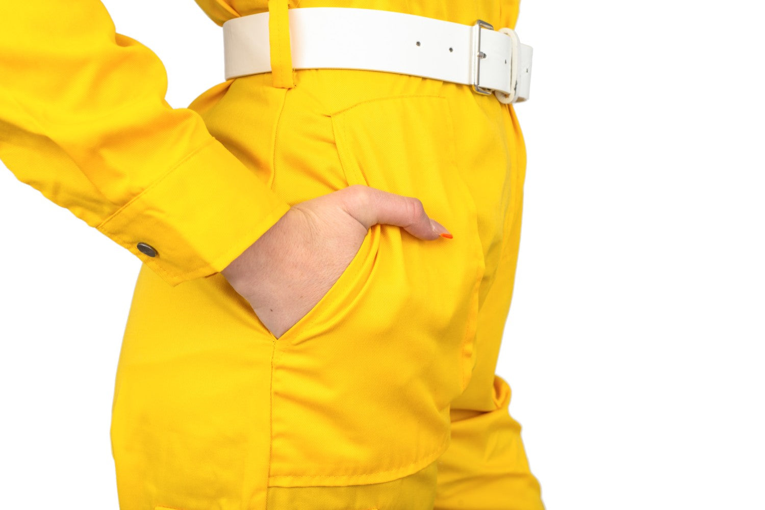 April O' Neil Yellow Ladies Costume Jumpsuit Yellow