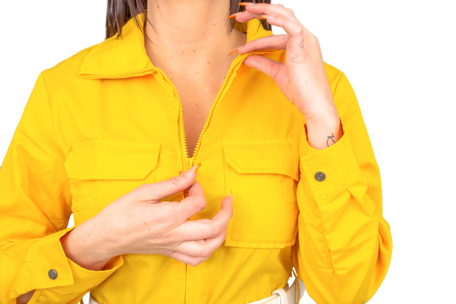 April O' Neil Yellow Ladies Costume Jumpsuit Yellow