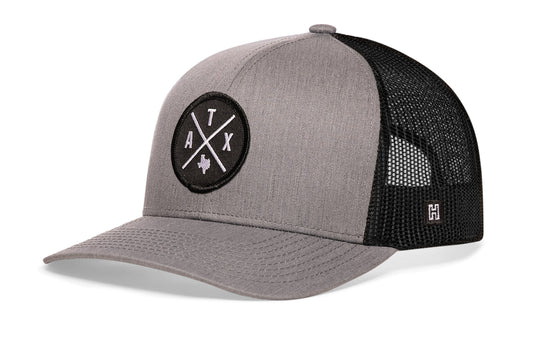 Austin Trucker Haka Hat Gray-Black ATX X Snapback