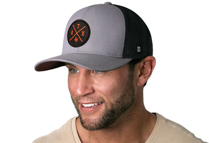 Austin Trucker Haka Hat Orange ATX X Haka Hat Gray-Black Snapback