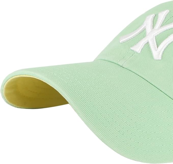 47 Brand MLB New York Yankees Ballpark Clean Up Hat Adjustable Cap Hemlock Green