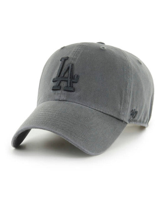 47 Brand MLB Los Angeles Dodgers Clean Up Hat Adjustable Cap Charcoal