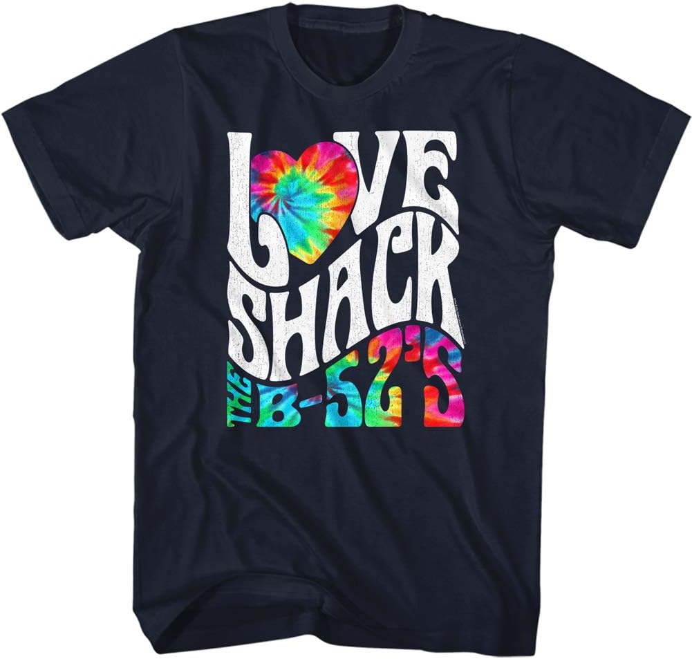 B52s Love Shack Officially Licensed Mens T Shirt Black
