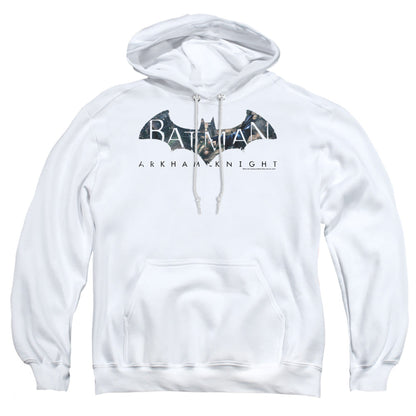 Batman Arkham Knight Descending Logo Mens Hoodie White