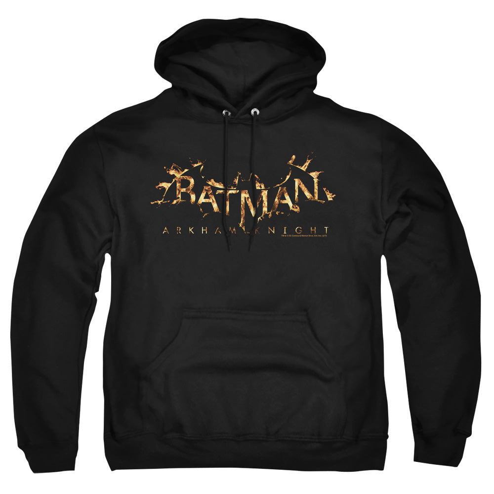 Batman Arkham Knight Ak Flame Logo Mens Hoodie Black