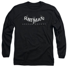 Load image into Gallery viewer, Batman Arkham Knight Ak Splinter Logo Mens Long Sleeve Shirt Black
