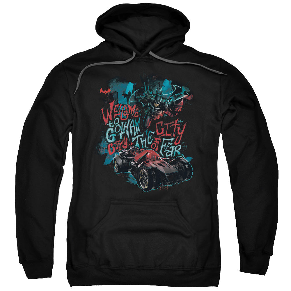 Batman Arkham Knight City Of Fear Mens Hoodie Black