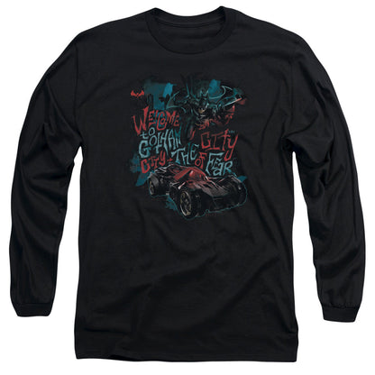 Batman Arkham Knight City Of Fear Mens Long Sleeve Shirt Black