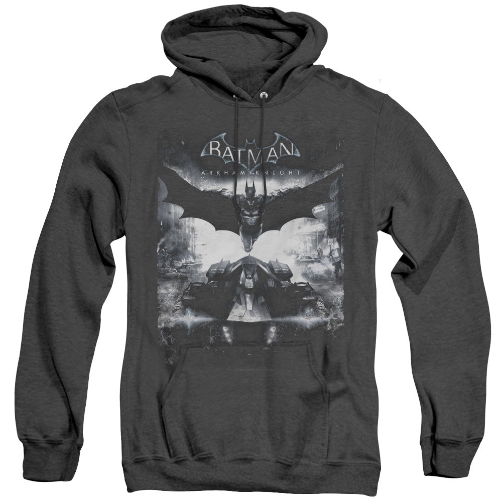 Batman Arkham Knight Forward Force Heather Mens Hoodie Black