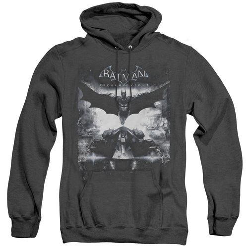 Batman Arkham Knight Forward Force Heather Mens Hoodie Black