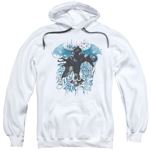 Batman Arkham Knight I Know Mens Hoodie White