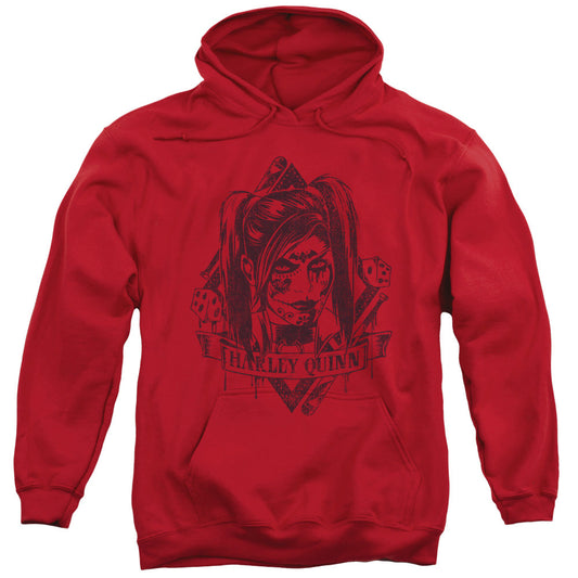 Batman Arkham Knight Diamond Mens Hoodie Red