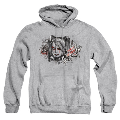 Batman Arkham Knight Hq Sketch Mens Hoodie Athletic Heather
