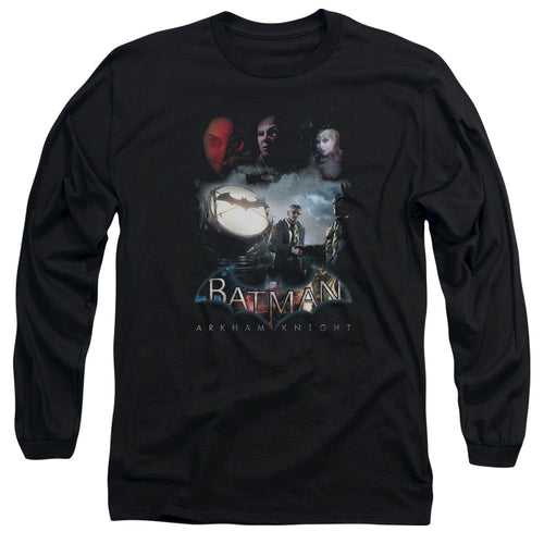 Batman Arkham Knight Villain Storm Mens Long Sleeve Shirt Black