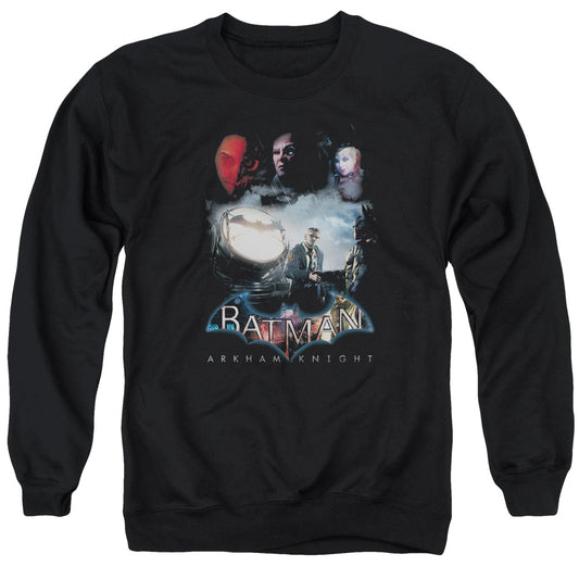 Batman Arkham Knight Villain Storm Mens Crewneck Sweatshirt Black Officially Licensed