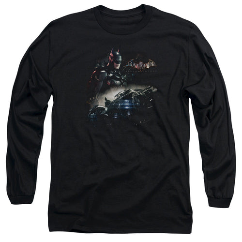 Batman Arkham Knight Knight Rider Mens Long Sleeve Shirt Black