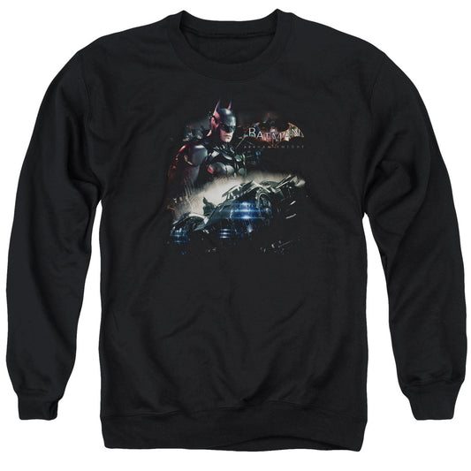 Batman Arkham Knight Knight Rider Mens Crewneck Sweatshirt Black Officially Licensed