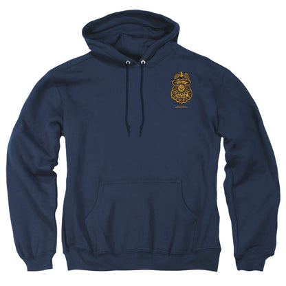 Batman Arkham Knight Gotham Badge Mens Hoodie Navy