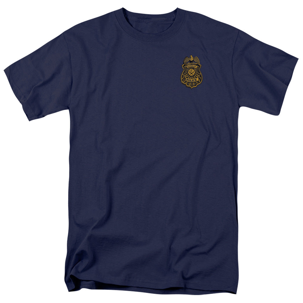 Batman Arkham Knight Gotham Badge Mens T Shirt Navy