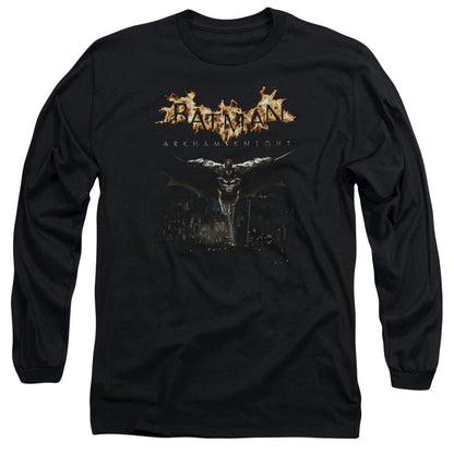 Batman Arkham Knight City Watch Mens Long Sleeve Shirt Black