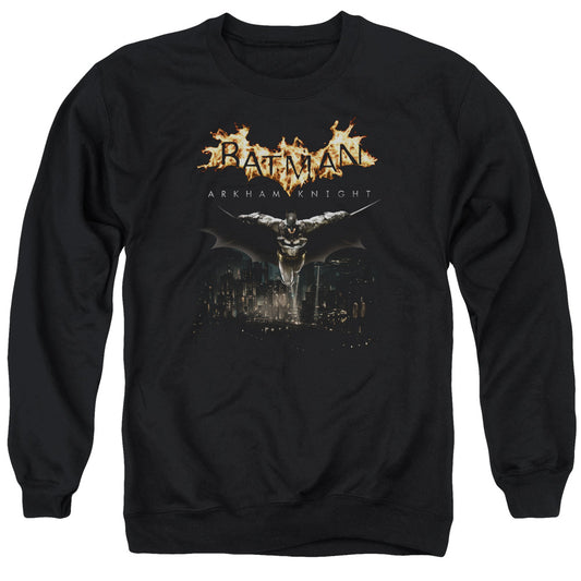 Batman Arkham Knight City Watch Mens Crewneck Sweatshirt Black Officially Licensed
