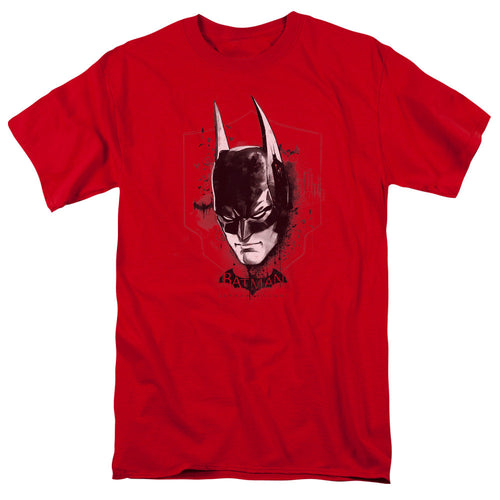 Batman Arkham Knight Ak Head Mens T Shirt Red