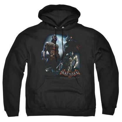 Batman Arkham Knight Face Off Mens Hoodie Black