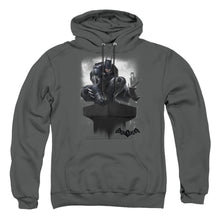 Load image into Gallery viewer, Batman Arkham Knight Perched Mens Hoodie Charcoal

