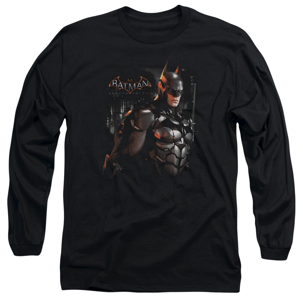 Batman Arkham Knight Dark Knight Mens Long Sleeve Shirt Black